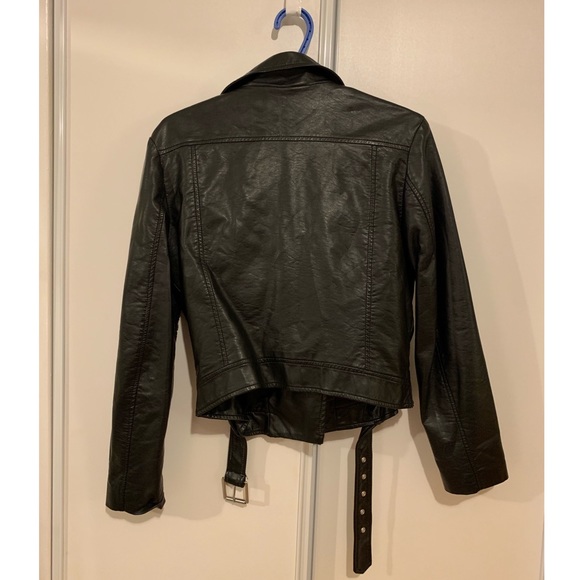 H&M black leather jacket - Picture 3 of 3